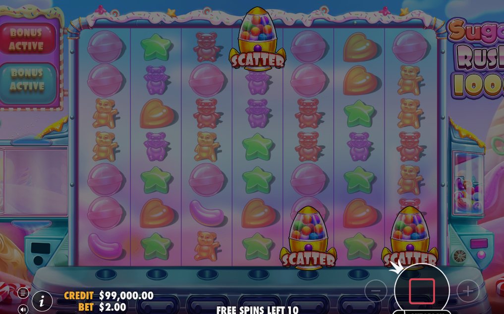 Free Spins med antal spins kvar och multiplikatorer